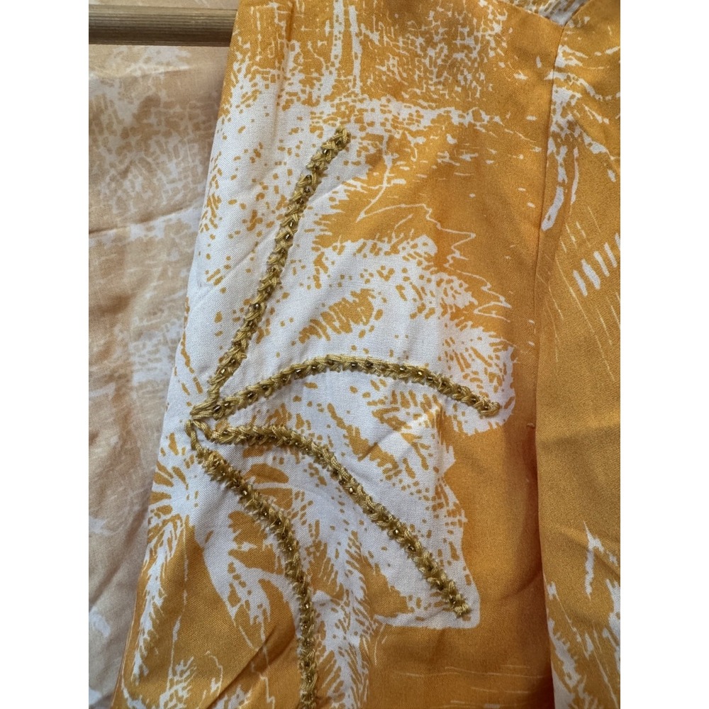 Maaji Palm Springs Golden Crop Top NWT Reversible Tie Front Resort Vacation Size - Picture 3 of 7